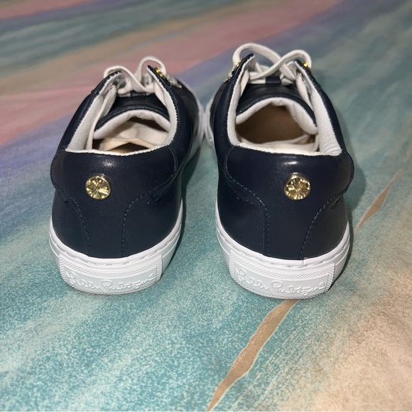 LILLY PULITZER Lux Hallie Sneaker navy women’s size 6 - Picture 6 of 9